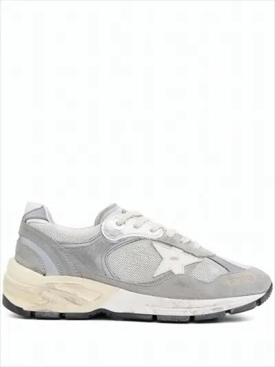 GOLDEN GOOSE LOW-TOP SNEAKERS WITH SUEDE AND MESH PANELS