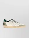 Golden Goose White Cow Leather Vamp Sneakers With Unique Used And Dirty Effect