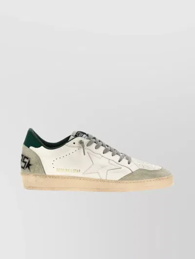 GOLDEN GOOSE LOW-TOP SUEDE SNEAKERS WITH PERFORATED TOE