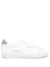 Golden Goose Worn-out Sparkle Low-top Sneakers In White