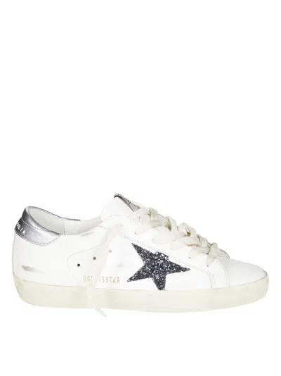 GOLDEN GOOSE LOW-TOP WHITE LEATHER SNEAKERS