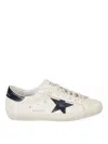 Golden Goose Superstar Sneakers In Beige Leather In White