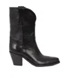 Golden Goose Low Wish Star Boots In Black