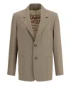 Golden Goose Lowell Blazer Jacket In Beige