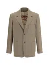 Golden Goose Lowell Blazer Jacket In Travertine