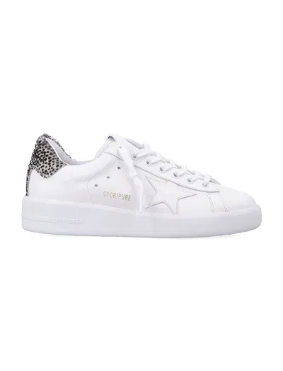 Golden Goose Low-top Sneakers With Star Detail And Spotted Heel Tab In White