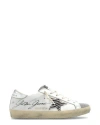 Golden Goose Crystal Toe And Tongue Zebra Star Sneakers In White