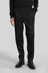 Golden Goose Luke Pants In Black Wool In Black
