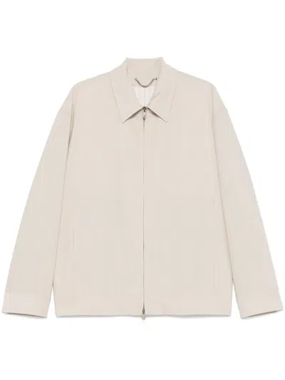 Golden Goose Luter Jacket In Neutrals
