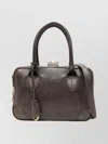 Golden Goose Luxe Leather Shoulder Bag With Top Handles In Brown