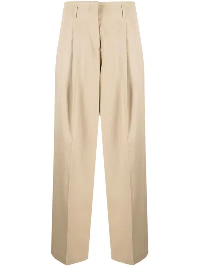 Golden Goose Luxurious Wool Trousers In Brown