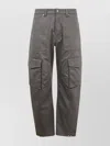 Golden Goose M's Cargo Pant Mixed Cotton Fabric In Gray