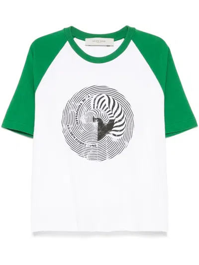 Golden Goose Deluxe Brand Graphic Print Cotton T-shirt In White