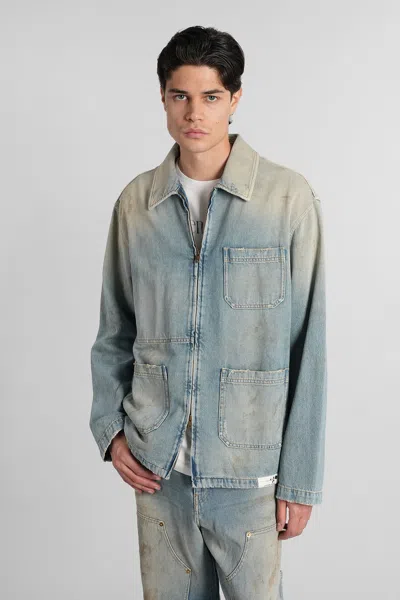 Golden Goose Mackenzie Denim Jackets In Blue Denim