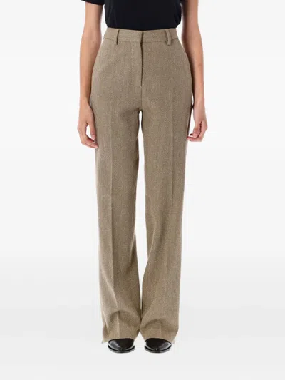 GOLDEN GOOSE MAEVA HERRINGBONE TROUSERS