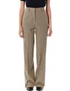 Golden Goose Relaxed Pant Harringbone Wool In Brown