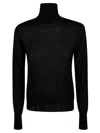 Golden Goose Worn Effect Wool Sweater In Black