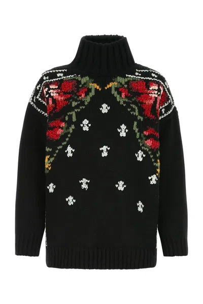 GOLDEN GOOSE BLACK WOOL BLEND SWEATER