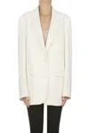 Golden Goose Blazer With Beaded Sleeves And Wool In White