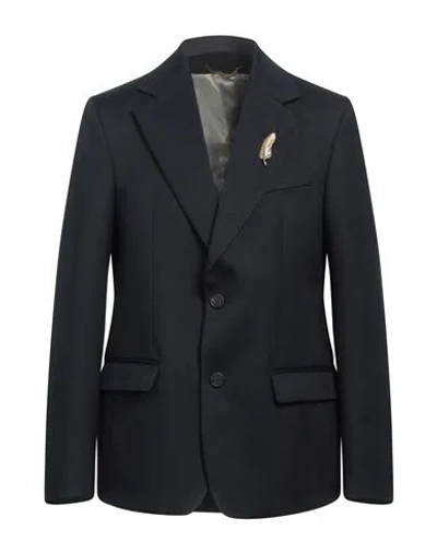 Golden Goose Man Blazer Midnight Blue Size 44 Polyester, Virgin Wool