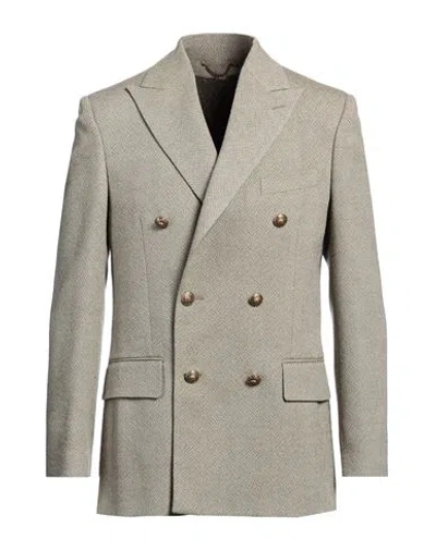 Golden Goose Man Blazer Sage Green Size 40 Virgin Wool, Wool, Viscose