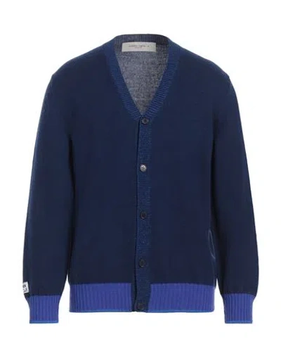 Golden Goose Man Cardigan Navy Blue Size M Wool, Cashmere, Polyester
