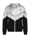Golden Goose Lens Patchwork Jacket In Silver