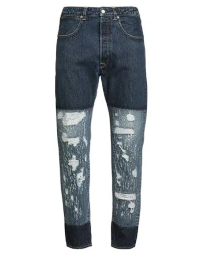 Golden Goose Man Jeans Blue Size 32 Textile Fibers
