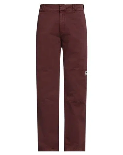 Golden Goose Man Pants Burgundy Size 32 Cotton In Red