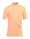 Golden Goose Man Polo Shirt Orange Size M Cotton