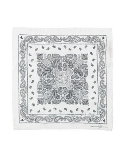 Golden Goose Man Scarf White Size - Cotton