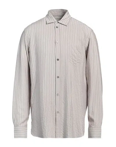 Golden Goose Man Shirt Beige Size L Silk, Viscose