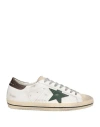 Golden Goose Super-star Ltd Trainer With Crocodile Print Star In Beige