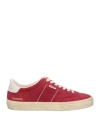 Golden Goose Low Top Sneakers Distressed Finish In Red