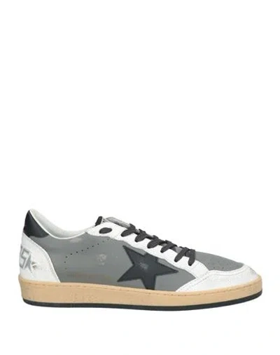 Golden Goose Man Sneakers Grey Size 8 Leather