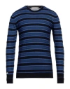 Golden Goose Man Sweater Blue Size M Cotton, Merino Wool, Polyester