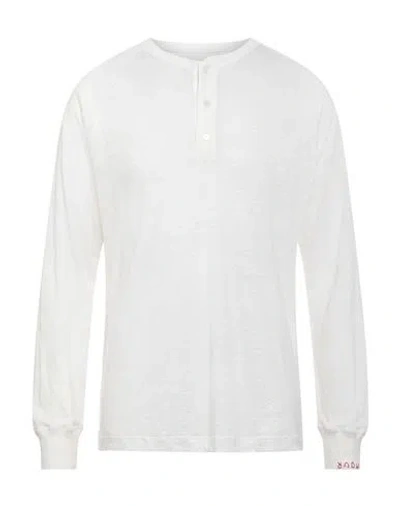 Golden Goose Man Sweater White Size L Linen In Yellow