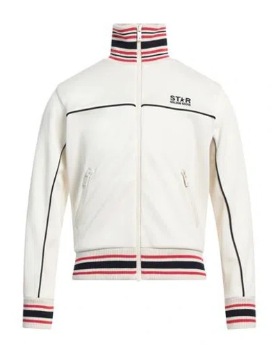 Golden Goose Logo-embroidered Jersey Jacket In White