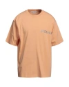 Golden Goose Man T-shirt Apricot Size M Cotton In Orange