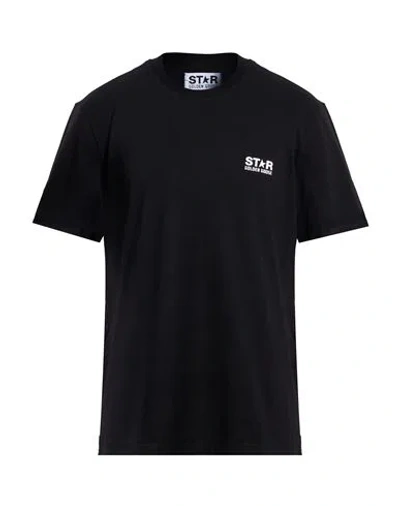 Golden Goose Men Logo Print T-shirt In Black