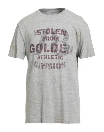 Golden Goose Man T-shirt Grey Size Xl Cotton In Gray