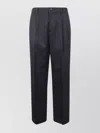 Golden Goose Man's Wool Gabardine Jogging Slacks In Black