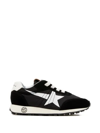 Golden Goose Babies' Marathon Sneakers In Black