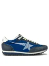 Golden Goose Running Marathon Nylon Upper Suede In Blue