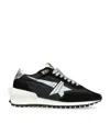 Golden Goose Running Marathon Nylon Upper Suede Toe Annd Spur Printed Star Laminated Heel Sneakers Black In Black