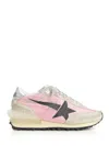 Golden Goose Marathon Nylon And Suede Sneakers With Black Star Shoes