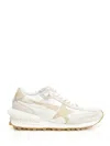 Golden Goose Running Marathon Nylon And Leather Upper Printed Star Leather Spur And Heel