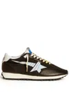 Golden Goose Contrast Stitching Marathon Running Sneakers In Black