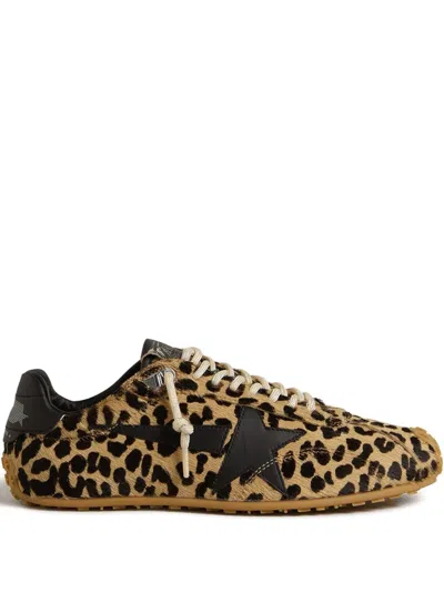Golden Goose Marathon Speed Leopard-print Sneakers In Animal Print