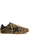 Golden Goose Marathon Speed Genuine Calf Hair Sneaker In Animal Print